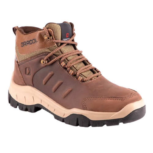 Botina Nobuck Bracol Marrom