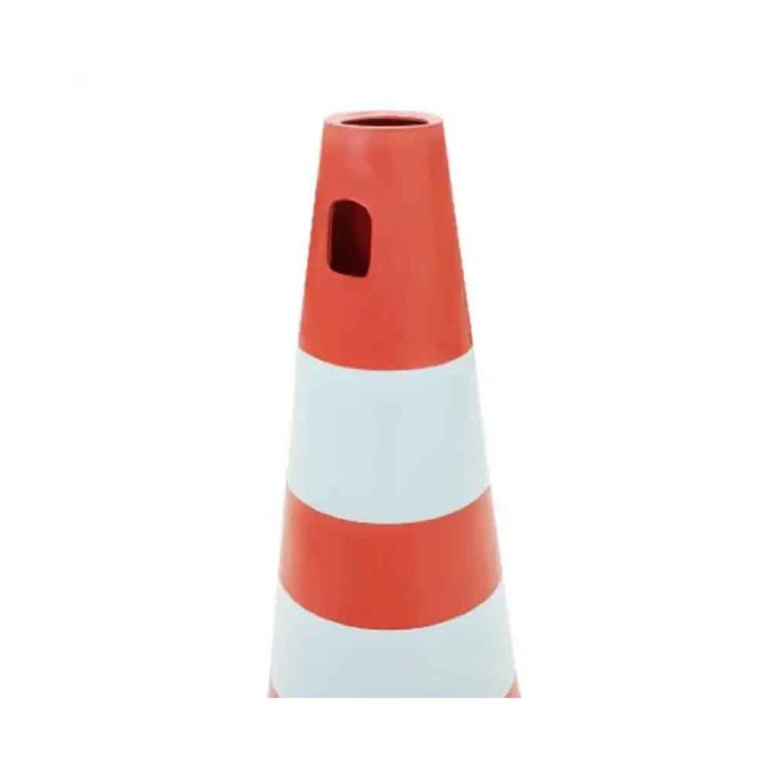 Cone PVC Laranja/Branco 75cm - Plastcor