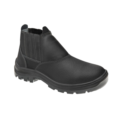 Botina de Segurança Vulcaflex 10VB48BP Couro Preto