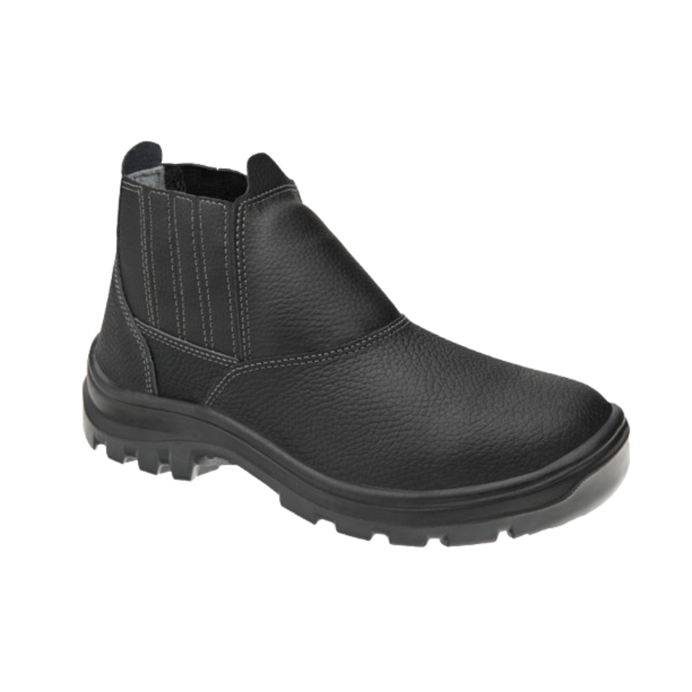 Botina de Segurança Vulcaflex 10VB48BP Couro Preto