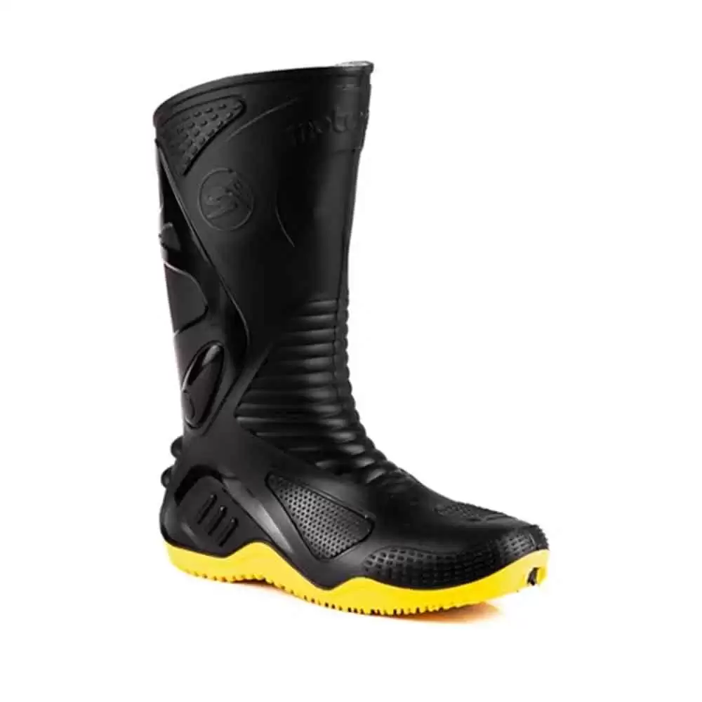 Bota PVC 84BPM600 Cano Longo Preta S/A - Motosafe