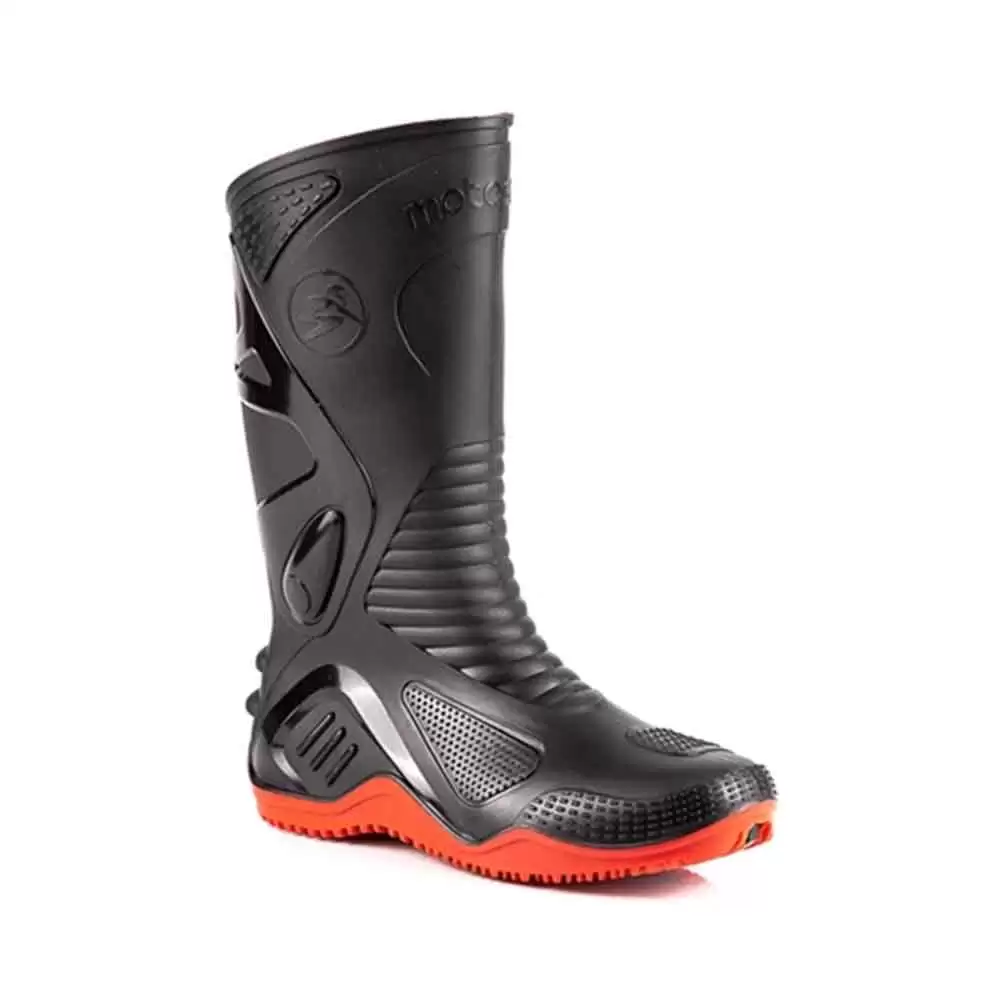 Bota PVC 84BPM600 Cano Longo Preta S/V - Motosafe