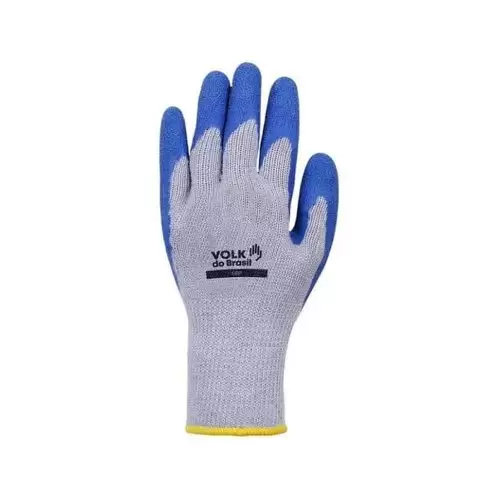 Luva de Algodão com Banho de Látex Corrugado Grip G - Volk
