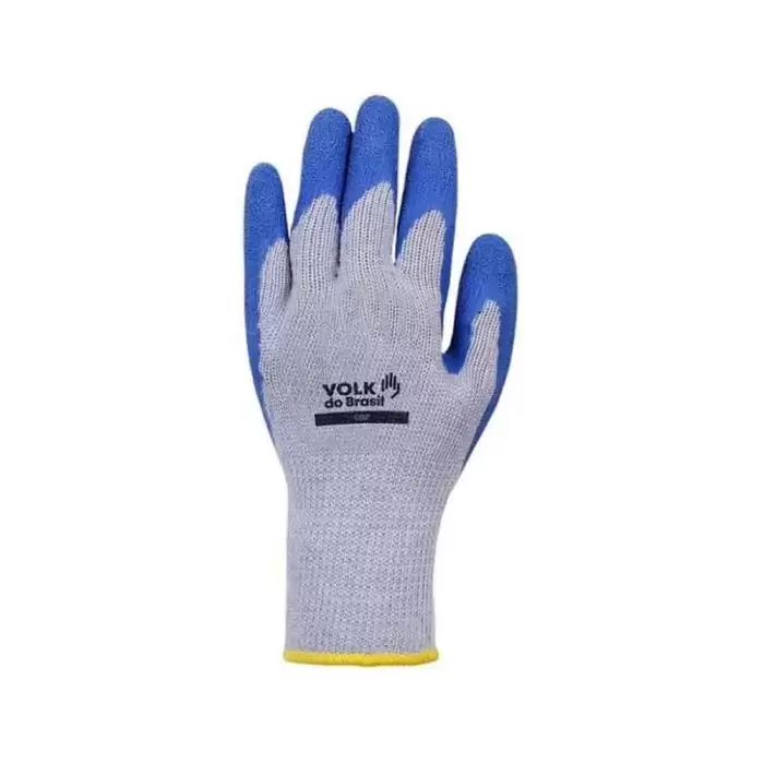 Luva de Algodão com Banho de Látex Corrugado Grip G - Volk