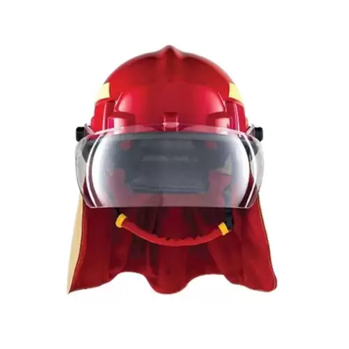 Capacete Bombeiro Termoplástico Vermelho - Hércules